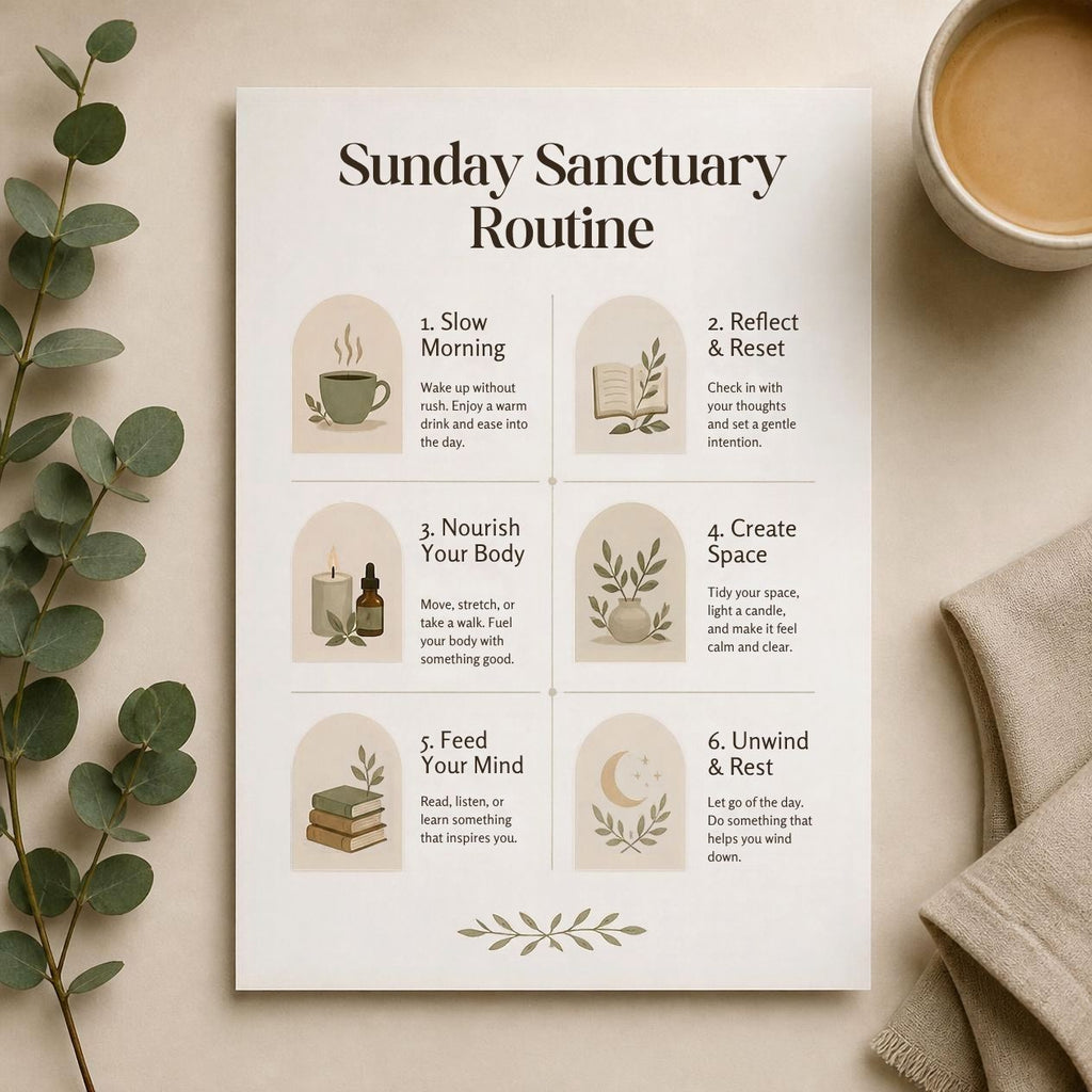 Sunday Sanctuary Routine Printable Checklist