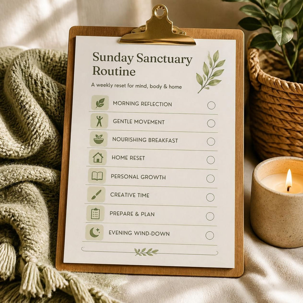Sunday Sanctuary Routine Printable Checklist