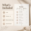 Sunday Sanctuary Routine Printable Checklist