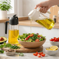 2-Pack Glass Olive Oil Sprayer & Dispenser, 16 oz