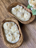 Botanical Garden Dough Bowl Candle | Earthy Home Decor Candle in Two Styles