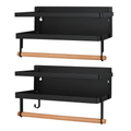Magnetic Spice Racks for Refrigerator - with Paper Holder